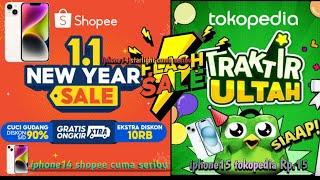 FLASH SALE SHOPEE IPHONE 14 SERIBU || FLASH SALE TOKOPEDIA IPHONE 15 Rp.15 AUTOCLICKER