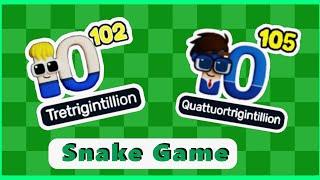 Snake Game Animation | BIG NUMBERS | Tre- Trigintillion to Quattuor-Trigintillion