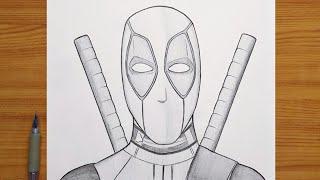 How to draw Deadpool || Deadpool step by step || Easy drawing tutorial