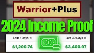 Warriorplus Affiliate Marketing 2024 Earning Proof