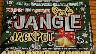 5 NEW Tickets Jingle Jangle Jackpot Pennsylvania Lottery Scratch Off Tickets