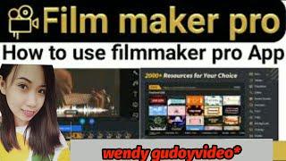 HOW TO EDIT VIDEO USING FILMMAKER PRO | TUTORIAL by wendy gudoyvideo*