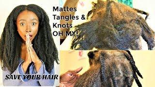 EFFECTIVELY  Detangle MATTED  KNOTTED TANGLED  Hair  | Natural Hair Length Retention