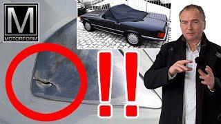 GENIAL !  Mercedes SL R107 – So geht das Verdeck nicht mehr kaputt ! W107 - Cabrio-Cover CCO-M0003