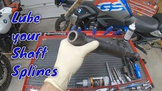 BMW R1200 GS Shaft Splines Lubrication / Service 