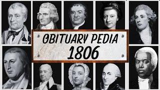 Famous People We've Lost in 1806 - Obituary in 1806