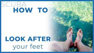 Scuba Diving Foot Care #scuba #howto