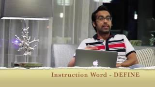 Instructions Words in Examination | Subhan Mirchawala
