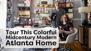 Tour This Midcentury Modern Atlanta Home Filled With Bold Pattern & Color | Handmade Home