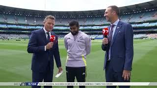 Jasprit Bumrah told Pat Cummins jokingly that this wicket is a Christmas present to batters". 