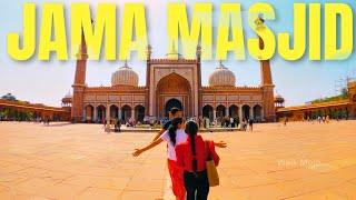 Delhi's Jama Masjid | Immersive Walking Tour in 4K | Street Market