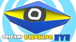 DIY Origami Blinking Eye tutorial (Action origami)