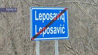 Leposavić, Zamena i postavljanje dvojezičnih tabli