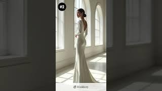 Sleek Wedding Dress Designs Ideas #bridalstyle #WeddingDress