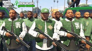 How To Join Grove Street Families Gang in GTA 5! (Gang Missions,clothes,territories)