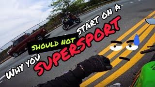 WHY YOU SHOULDN’T START ON A SUPERSPORT | 2022 ZX6R (636) | MOTOVLOG