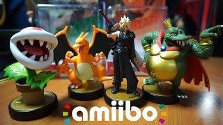 Super Smash Bros Charizard and Cloud Strife Amiibo Unboxing (Nintendo Switch)