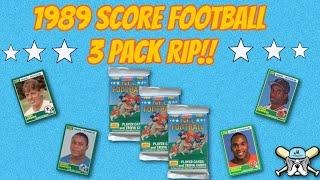 Opening 3 Packs Of 1989 Score Football! Barry Sanders Rookie???