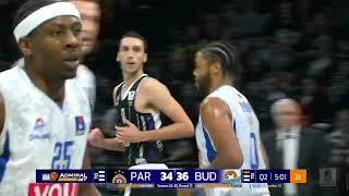 AdmiralBet ABA League 2024/25 highlights, R12: Partizan Mozzart Bet - Budućnost VOLI (15.12.2024)