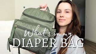 WHAT'S IN MY DIAPER BAG? - minimalist, newborn baby, first time mom