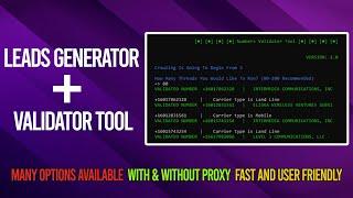 Leads or Numbers Generator and Validator Tool | Generate Leads Fast