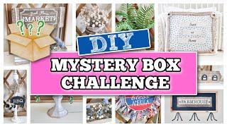 *HIGH-END* FARMHOUSE DECOR USING ITEMS FROM A MYSTERY BOX | MYSTERY BOX CHALLENGE