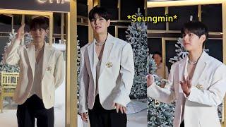 StrayKids Seungmin at the Chanel Winter Tale Holiday event in Japan today