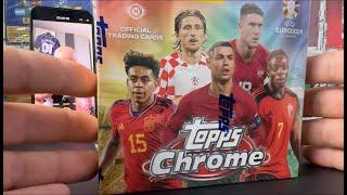 NEW| Topps EURO 2024 CHROME *Hobby Box* /50 LASER BLACK