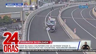 Rider na nag-counterflow sa Skyway Stage 3, patay ng masalpok ng sasakyan; nakainom umano | 24 Oras