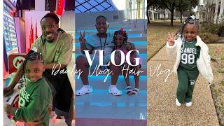 My Toddler Gets Her Hair Braided | Spend The Day With Us #vlog