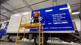 Box truck vinyl wrap time lapse video