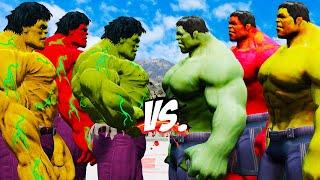 HULK SAVAGE COLOR VS TEAM SMART HULK COLOR - EPIC SUPERHEROES WAR