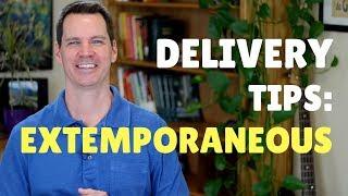 How to Deliver an Extemporaneous Presentation or Speech