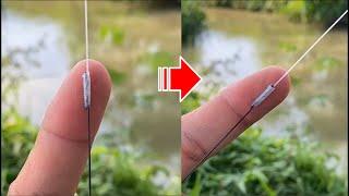 Best Fishing knot Braid to Mono Very smoot #fishing #bestfishingknot #tutorial