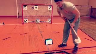 Myfloorball workout using Skiller, MyFloorball app.