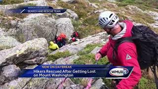 Hikers rescued after getting lost on Mount Washington