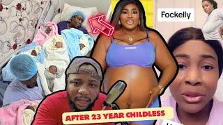 After 23 years Motherless She Gave Birth to 6 Baby in Nigeria