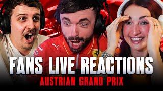 Fans Live Reactions to the 2024 Austrian Grand Prix