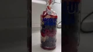 Homemade berry flavor vodka #shorts #happy #enjoy #life #berries #vodka #saturday