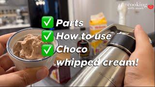 How to Use a Whipped Cream Dispenser & CHOCO Whipped Cream Recipe!