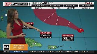 CBS News Miami Weather Forecast for 9/10/2023 8 a.m.