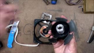 Emergency fan repair tricks on a dead 120mm cooling fan.