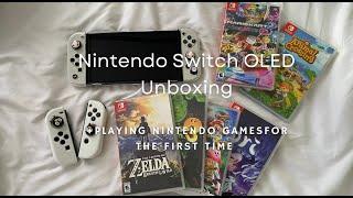 Non-Gamer Nintendo Switch Oled Unboxing (My first game console ever)