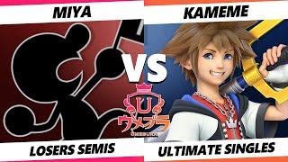 Umebura 10 Losers Semis - Miya (Game & Watch) Vs. Kameme (Sora) Smash Ultimate - SSBU