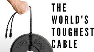 The world's first toughest BULLETPROOF charging  cable .