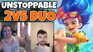 UNBEATABLE DUO? TYLER1 & I CRUSH HIGH ELO and 2v5 TOGETHER (Enemy Mid legit went AFK) | Zoe | 12.14