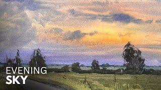 How to Paint an Evening Sky in Watercolor