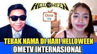 CEWEK BULE PANIK TEBAK NAMA & ALAMAT DI HARI HELLLOWEEN I OMETV INTERNASIONAL #ometv