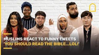 "YOU SHOULD READ THE BIBLE!"  Muslims React To Funny Tweets About Islam | Musconceptions Ep. 1