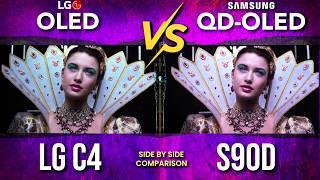 LG C4 OLED vs Samsung S90D QD OLED | TV Comparison